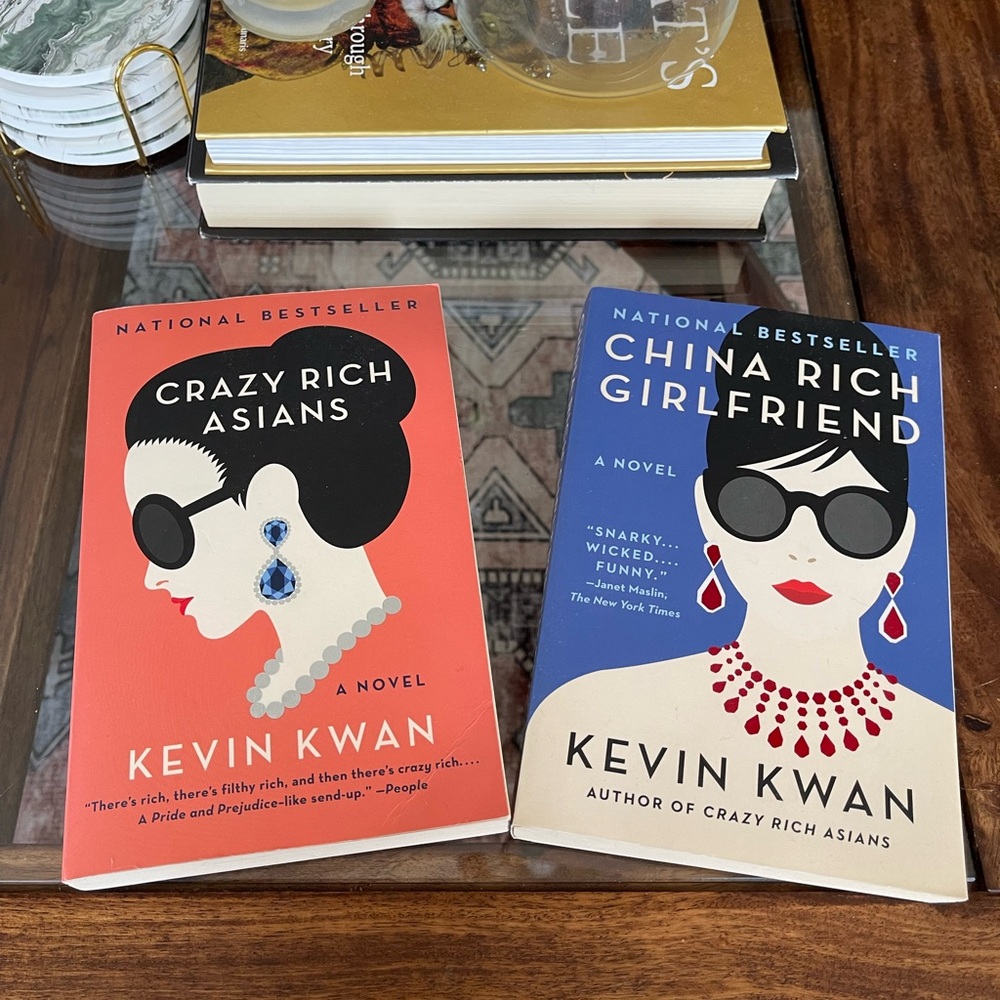 First two books in the Crazy Rich Asian series